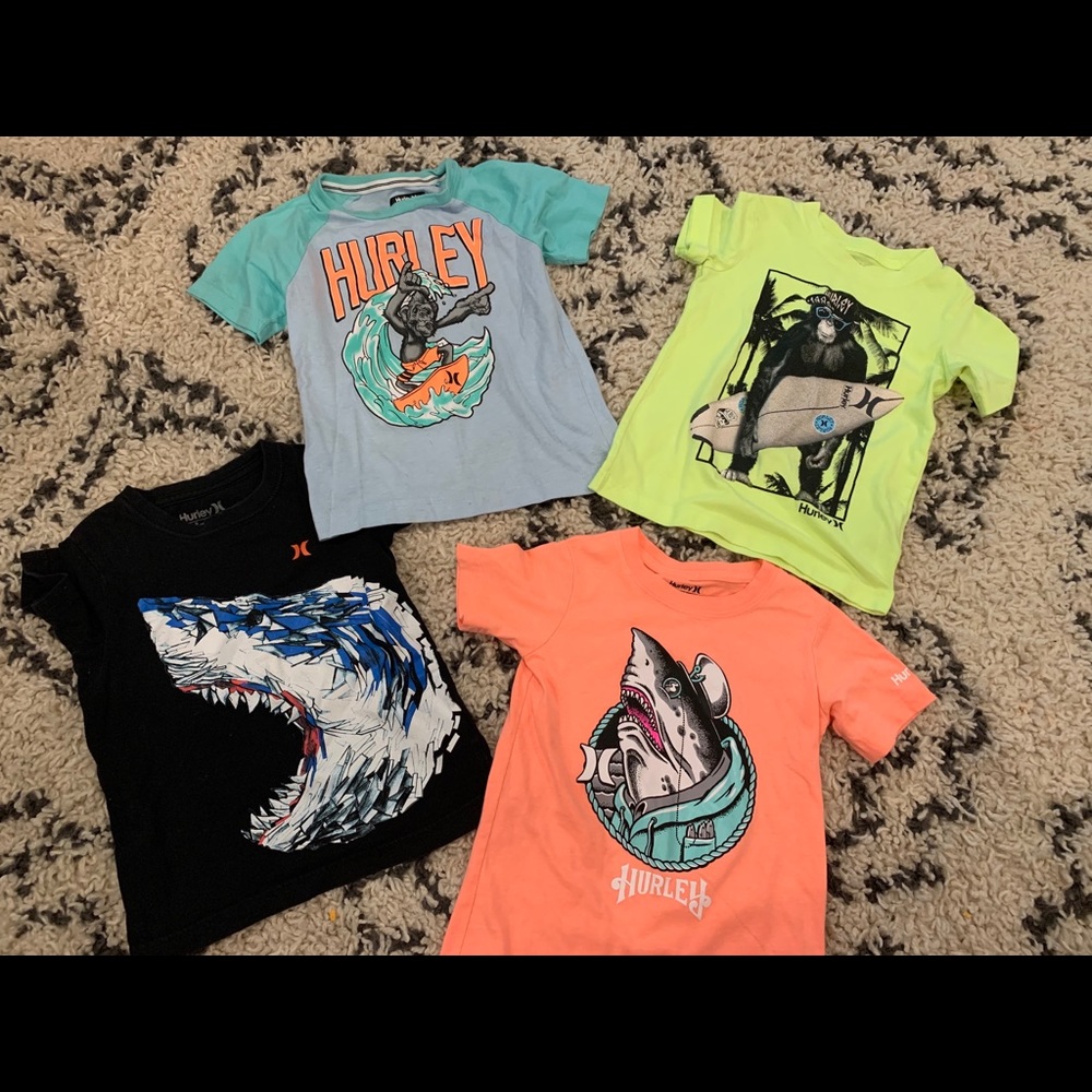 Boys size small/ size 5 Hurley shirt lot
